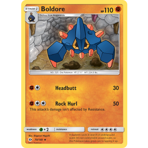 Boldore 70/149 Pokemon TCG Sun & Moon Sun & Moon