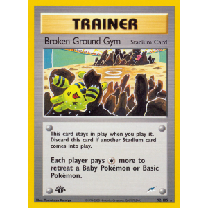 Broken Ground Gym 92/105 Pokemon TCG Neo Neo Destiny