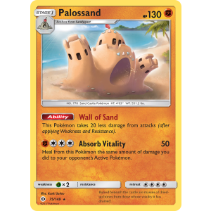 Palossand 75/149 Pokemon TCG Sun & Moon Sun & Moon