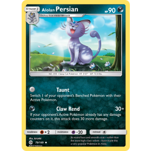 Alolan Persian 79/149 Pokemon TCG Sun & Moon Sun & Moon