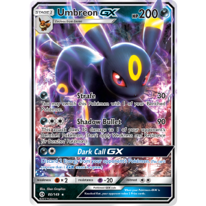 Rare Holo GX Umbreon-GX 80/149 Pokemon TCG Sun & Moon Sun & Moon