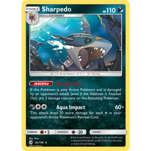 Rare Holo Sharpedo 82/149 Pokemon TCG Sun & Moon Sun & Moon