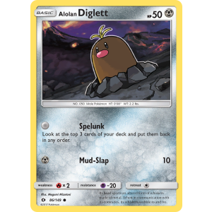 Alolan Diglett 86/149 Pokemon TCG Sun & Moon Sun & Moon