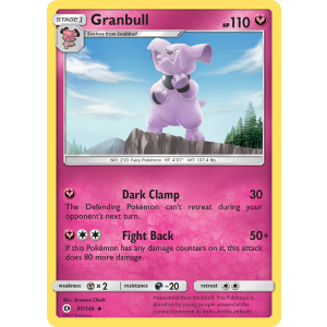 Granbull 91/149 Pokemon TCG Sun & Moon Sun & Moon