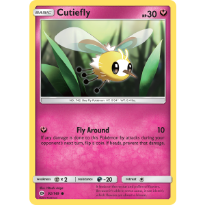 Cutiefly 92/149 Pokemon TCG Sun & Moon Sun & Moon