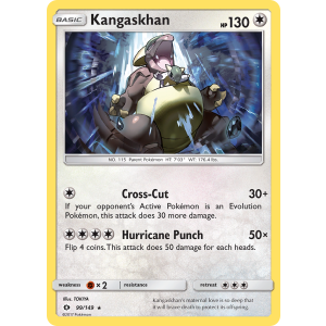 Rare Holo Kangaskhan 99/149 Pokemon TCG Sun & Moon Sun & Moon