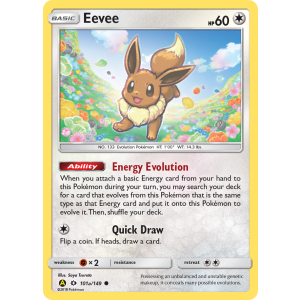 Eevee 101a/149 Pokemon TCG Sun & Moon Sun & Moon