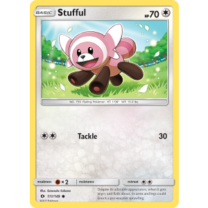 Stufful 111/149 Pokemon TCG Sun & Moon Sun & Moon