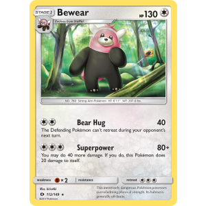 Bewear 112/149 Pokemon TCG Sun & Moon Sun & Moon