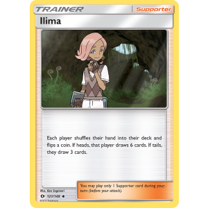 Ilima 121/149 Pokemon TCG Sun & Moon Sun & Moon