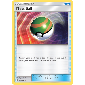 Nest Ball 123/149 Pokemon TCG Sun & Moon Sun & Moon