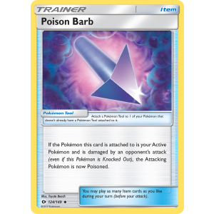 Poison Barb 124/149 Pokemon TCG Sun & Moon Sun & Moon