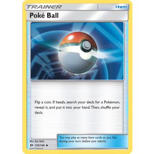 Poké Ball 125/149 Pokemon TCG Sun & Moon Sun & Moon