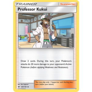 Professor Kukui 128/149 Pokemon TCG Sun & Moon Sun & Moon