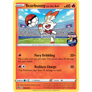  Scorbunny on the Ball 4/5 Pokemon TCG Other Pokémon Futsal Collection