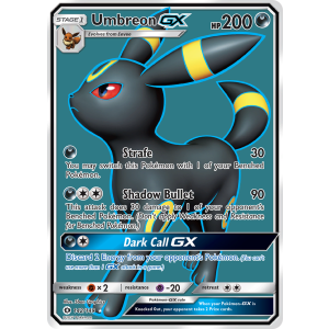 Rare Ultra Umbreon-GX 142/149 Pokemon TCG Sun & Moon Sun & Moon