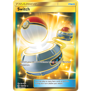 Rare Secret Switch 160/149 Pokemon TCG Sun & Moon Sun & Moon