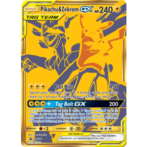 Promo Pikachu & Zekrom-GX SM248/248 Pokemon TCG Sun & Moon SM Black Star Promos