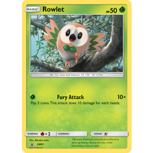 Promo Rowlet SM01/248 Pokemon TCG Sun & Moon SM Black Star Promos