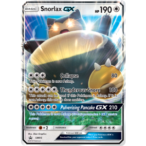 Promo Snorlax-GX SM05/248 Pokemon TCG Sun & Moon SM Black Star Promos