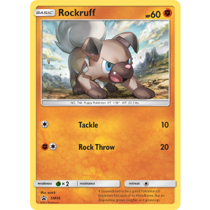 Promo Rockruff SM06/248 Pokemon TCG Sun & Moon SM Black Star Promos