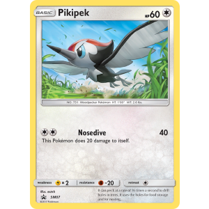 Promo Pikipek SM07/248 Pokemon TCG Sun & Moon SM Black Star Promos