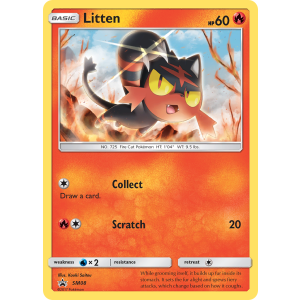 Promo Litten SM08/248 Pokemon TCG Sun & Moon SM Black Star Promos