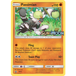 Promo Passimian SM12/248 Pokemon TCG Sun & Moon SM Black Star Promos