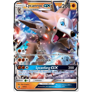 Promo Lycanroc-GX SM14/248 Pokemon TCG Sun & Moon SM Black Star Promos