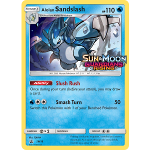 Promo Alolan Sandslash SM18/248 Pokemon TCG Sun & Moon SM Black Star Promos