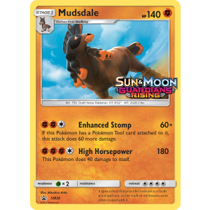 Promo Mudsdale SM20/248 Pokemon TCG Sun & Moon SM Black Star Promos