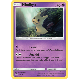 Promo Mimikyu SM29/248 Pokemon TCG Sun & Moon SM Black Star Promos