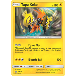 Promo Tapu Koko SM30/248 Pokemon TCG Sun & Moon SM Black Star Promos