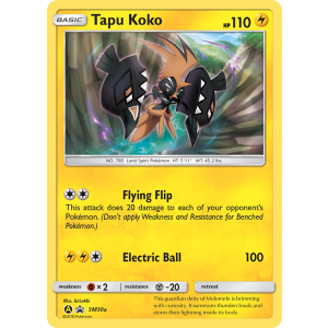 Promo Tapu Koko SM30a/248 Pokemon TCG Sun & Moon SM Black Star Promos