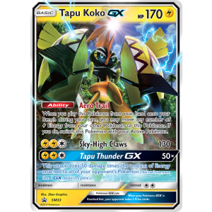 Promo Tapu Koko-GX SM33/248 Pokemon TCG Sun & Moon SM Black Star Promos