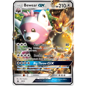 Promo Bewear-GX SM34/248 Pokemon TCG Sun & Moon SM Black Star Promos