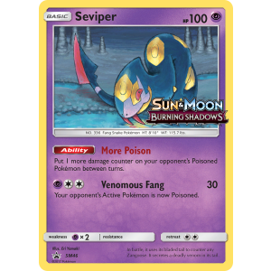 Promo Seviper SM46/248 Pokemon TCG Sun & Moon SM Black Star Promos