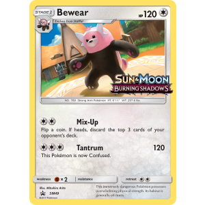 Promo Bewear SM49/248 Pokemon TCG Sun & Moon SM Black Star Promos