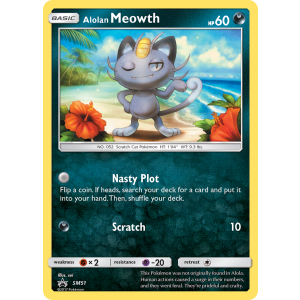 Promo Alolan Meowth SM51/248 Pokemon TCG Sun & Moon SM Black Star Promos