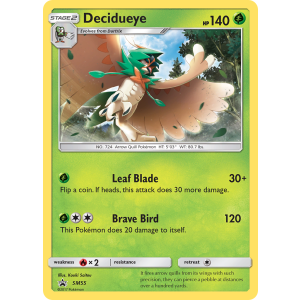 Promo Decidueye SM55/248 Pokemon TCG Sun & Moon SM Black Star Promos