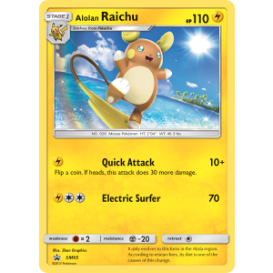 Promo Alolan Raichu SM65/248 Pokemon TCG Sun & Moon SM Black Star Promos