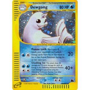 Rare Holo Dewgong H6/144 Pokemon TCG E-Card Skyridge