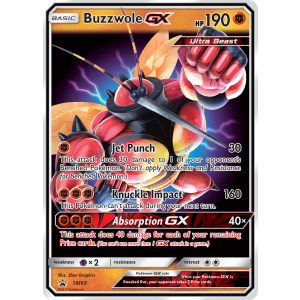 Promo Buzzwole-GX SM69/248 Pokemon TCG Sun & Moon SM Black Star Promos