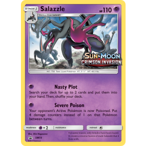 Promo Salazzle SM73/248 Pokemon TCG Sun & Moon SM Black Star Promos