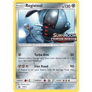 Promo Registeel SM75/248 Pokemon TCG Sun & Moon SM Black Star Promos