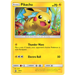 Promo Pikachu SM76/248 Pokemon TCG Sun & Moon SM Black Star Promos