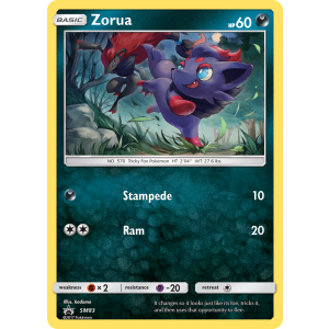 Promo Zorua SM83/248 Pokemon TCG Sun & Moon SM Black Star Promos