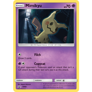 Promo Mimikyu SM99/248 Pokemon TCG Sun & Moon SM Black Star Promos