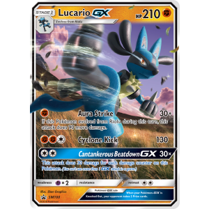 Promo Lucario-GX SM100/248 Pokemon TCG Sun & Moon SM Black Star Promos