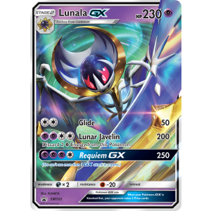 Promo Lunala-GX SM103/248 Pokemon TCG Sun & Moon SM Black Star Promos